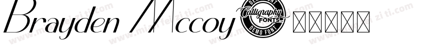 Brayden Mccoy字体转换
